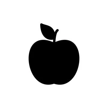 Apple icon vector illustration. Apple sign and symbols for web design. Stock Illustration