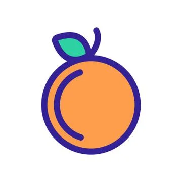 Apple icon vector. Isolated contour symbol illustration 스톡 일러스트