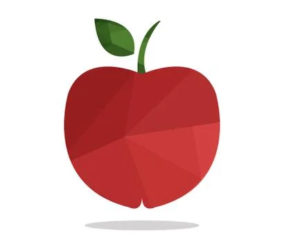 Apple icon on white background Stock Illustration