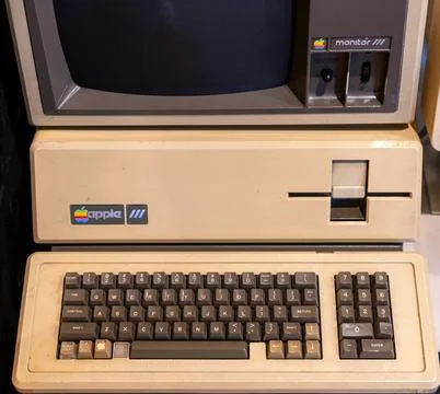 Apple III computer on display Foto stock