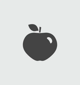 Apple illustration icon. Stock Illustration