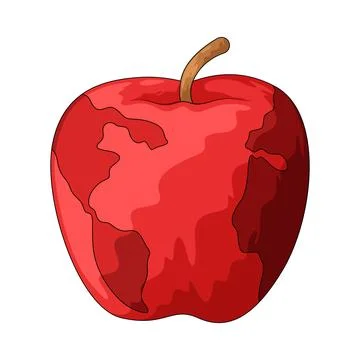 Apple illustration Stock Illustration