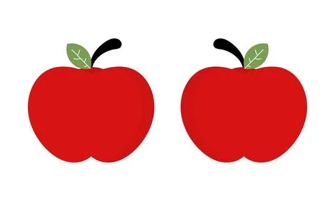 Apple illustration on white background Stock Illustration