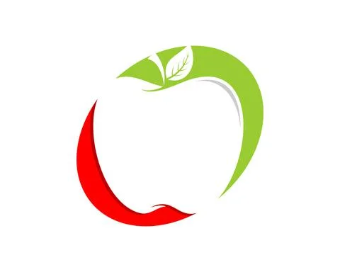 Apple inside the circle logo Stock Illustration