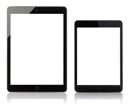Apple ipad air and ipad mini with blank screen Stock Illustration