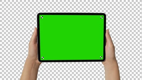Apple iPad Pro Tablet in Hands Stock Footage 124280707