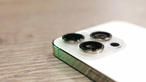 Apple iphone 14 Pro Max phone in Gold color. Stock Footage 219190705