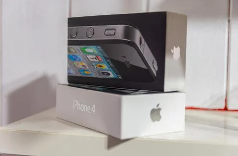 Apple iphone 4 close-up Stock Photos
