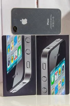 Apple iphone 4 close-up Stock Photos