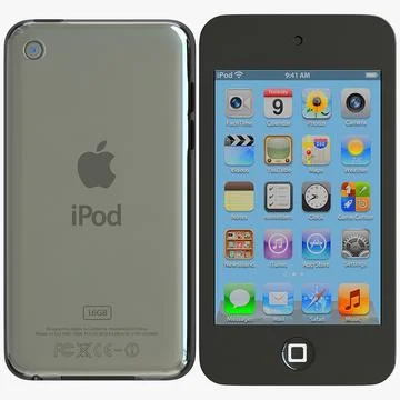 Apple iPod touch 16GB 4th Generation 3D Model