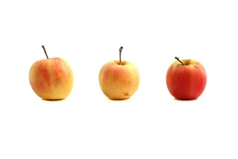 Apple isolated in white background Stock Photos