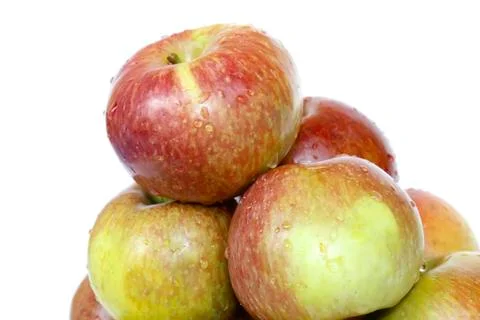 Apple isolated on white background Stock Photos