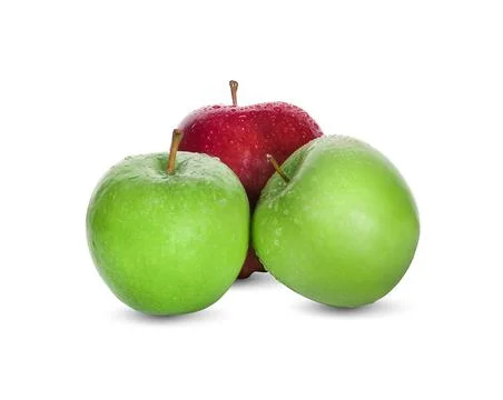 Apple isolated on white background Stock Photos