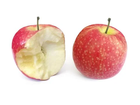 Apple isolated on white background Stock Photos