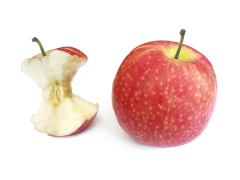 Apple isolated on white background Stock Photos