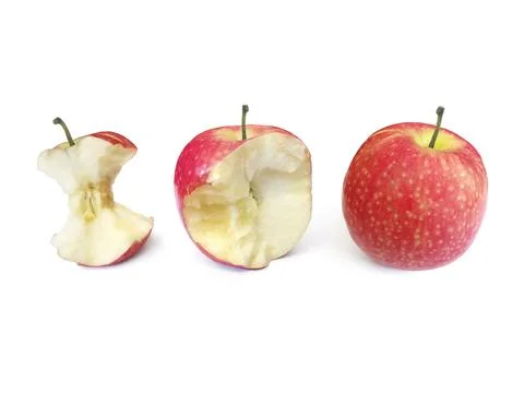 Apple isolated on white background Stock Photos