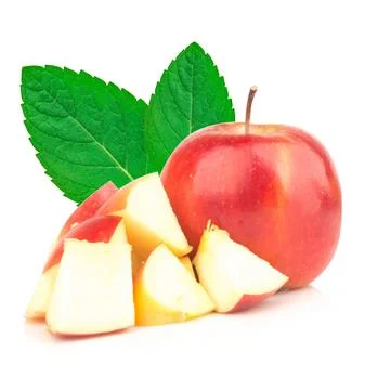 Apple isolated on white background 스톡 사진