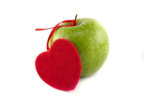 Apple isolated on white Stock Photos