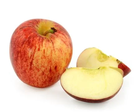 Apple isolated on white Stock Photos