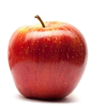 Apple isolated on white Stock Photos