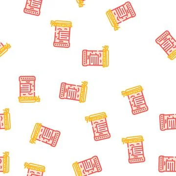 Apple jam vector seamless pattern Stock Illustration