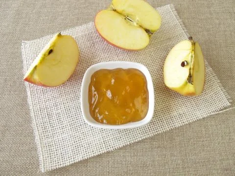 Apple jelly Stock Photos