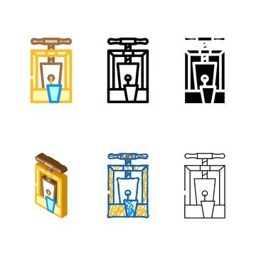 Apple juice color icon vector series Stock Illustration