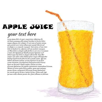Apple juice Stock Illustration