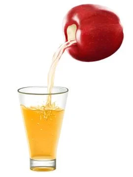 Apple juice Stock Illustration
