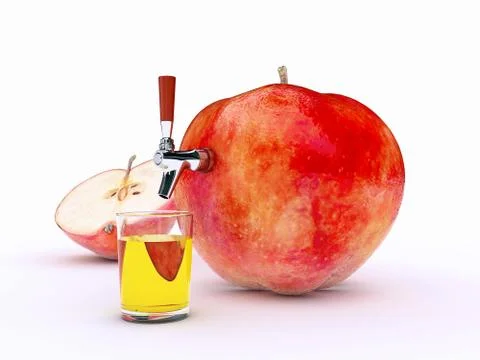 Apple juice Stock Illustration