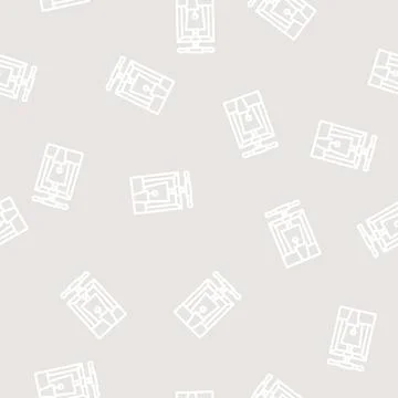 Apple juice line vector seamless pattern Illustrazione stock