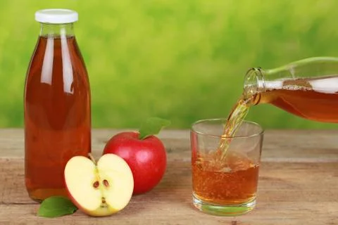 Apple juice Stock Photos