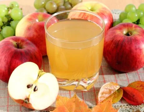 Apple juice Stock Photos