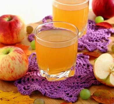 Apple juice Stock Photos