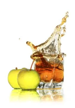 Apple juice Stock Photos