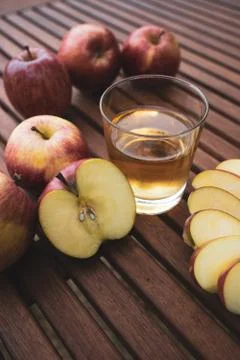 Apple juice Stock Photos