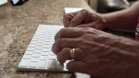 Apple Keyboard Typing Stock Footage 136709050