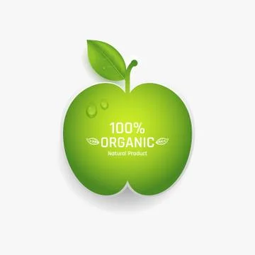 Apple label Stock Illustration