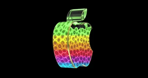 Apple Logo 3D With Alpha Channel Vídeos de archivo 313279877