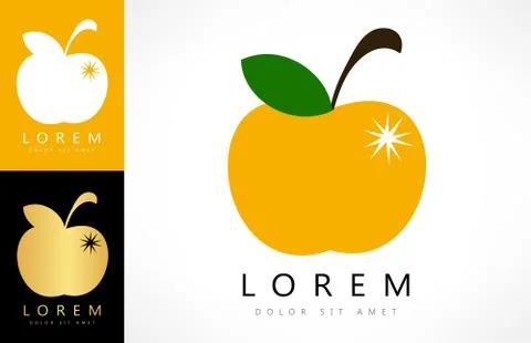 Apple logo Stock Illustration