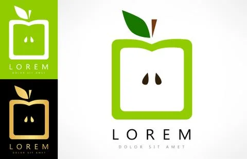 Apple logo Stock Illustration