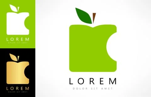 Apple logo Stock Illustration