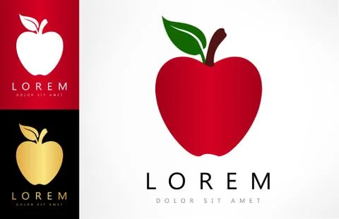 Apple logo Stock Illustration
