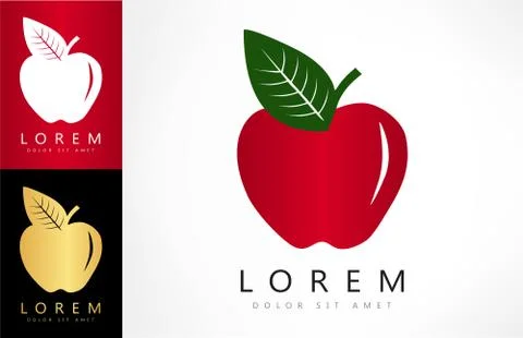 Apple logo Stock Illustration