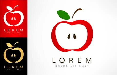Apple logo Stock Illustration