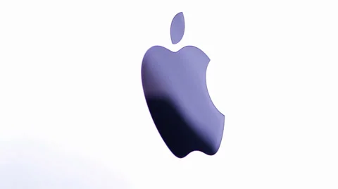 Apple logo on iMac computer Stock Footage 37986185
