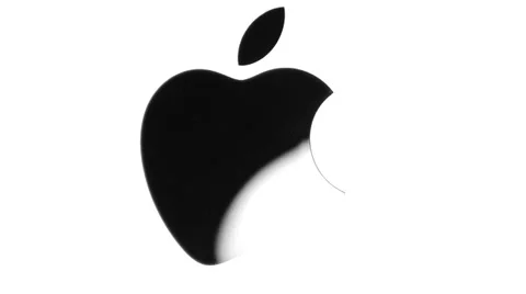 Apple logo on iMac computer Stock Footage 37987271