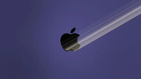 Apple Logo Light Reveal Stock Footage 157697960