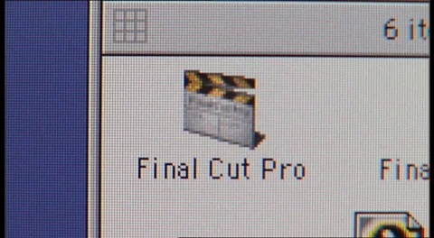 Apple Mac Video Editing / Final Cut Pro in Y2K Stock Footage 276827452
