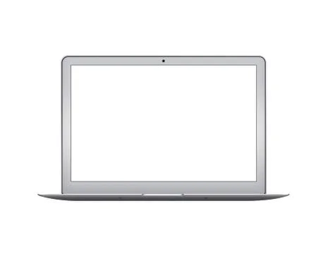 Apple MacBook Air notebook computer mockup Stock Illustration